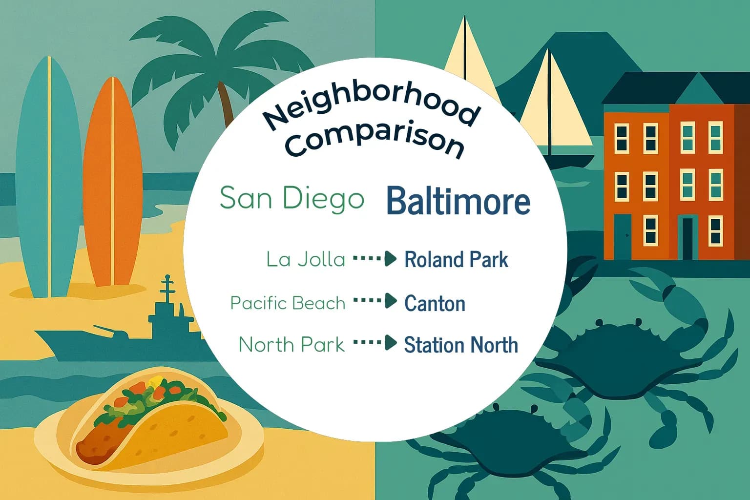 San Diego vs Baltimore Neighborhood Comparison