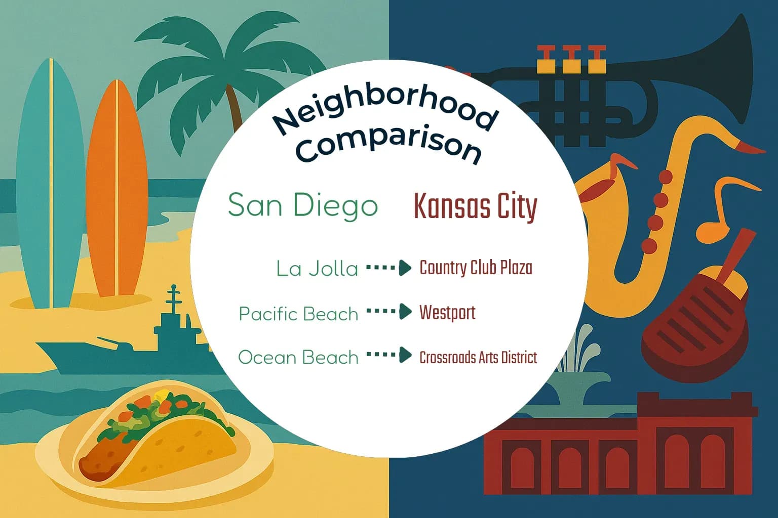 San Diego vs Kansas City Neighborhood Comparison