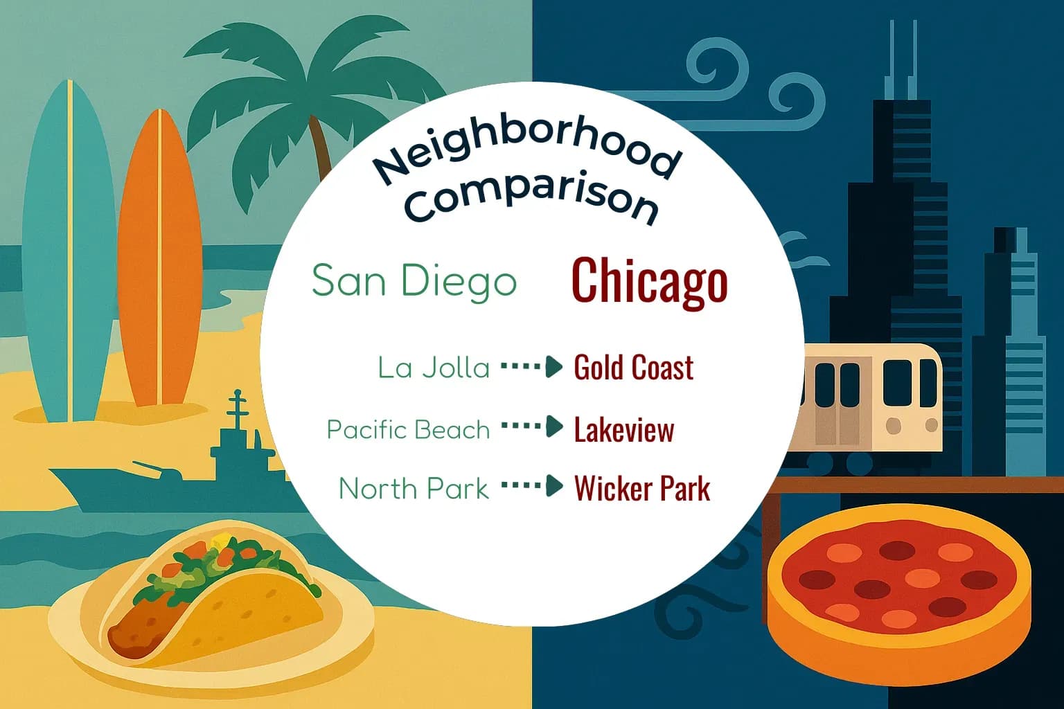 San Diego vs Chicago Neighborhood Comparison