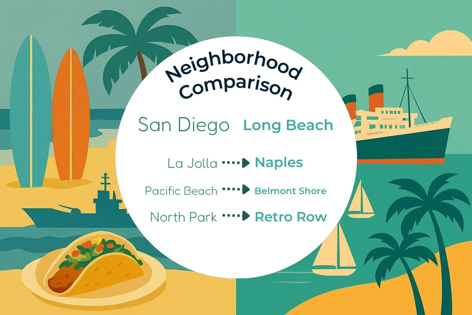 San Diego vs Long Beach Neighborhood Comparison
