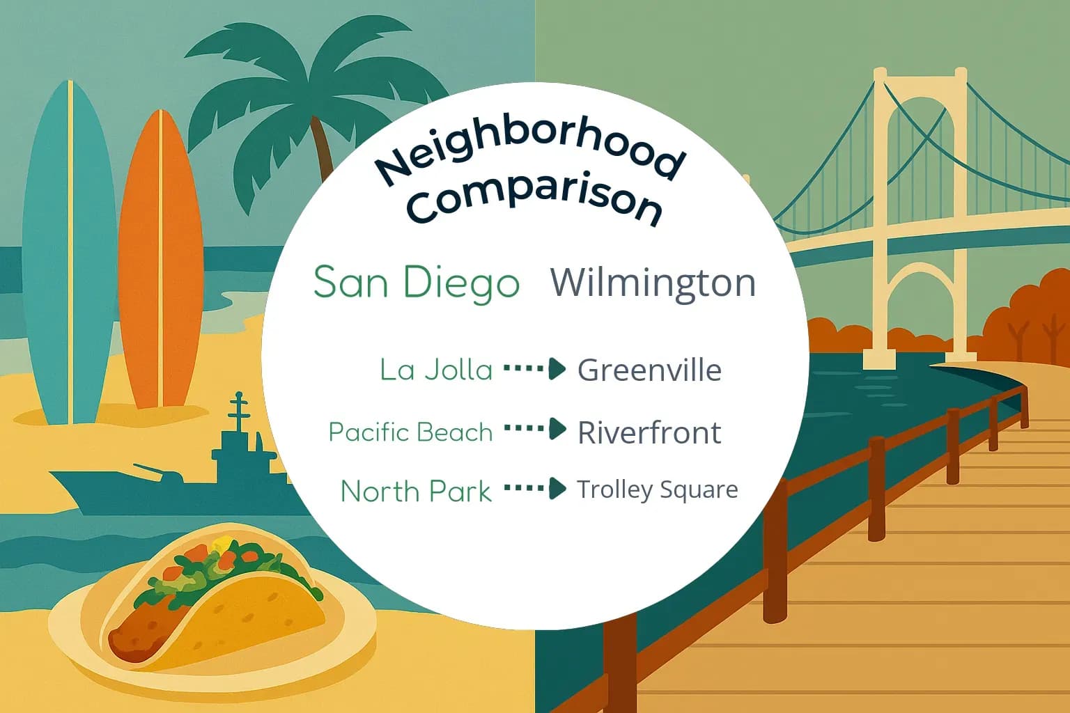San Diego vs Wilmington Neighborhood Comparison