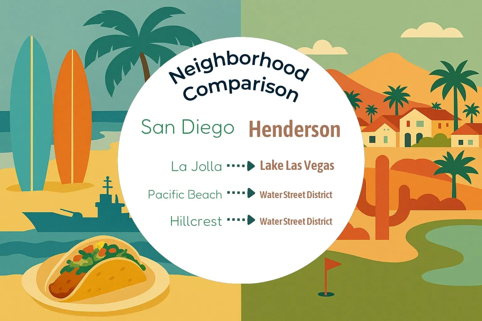 San Diego vs Henderson Neighborhood Comparison