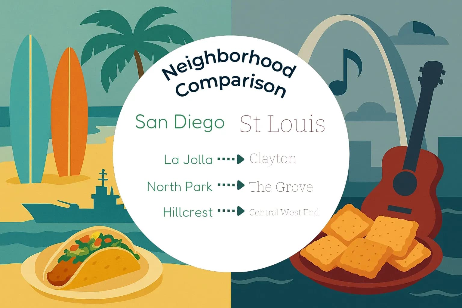 San Diego vs St. Louis Neighborhood Comparison