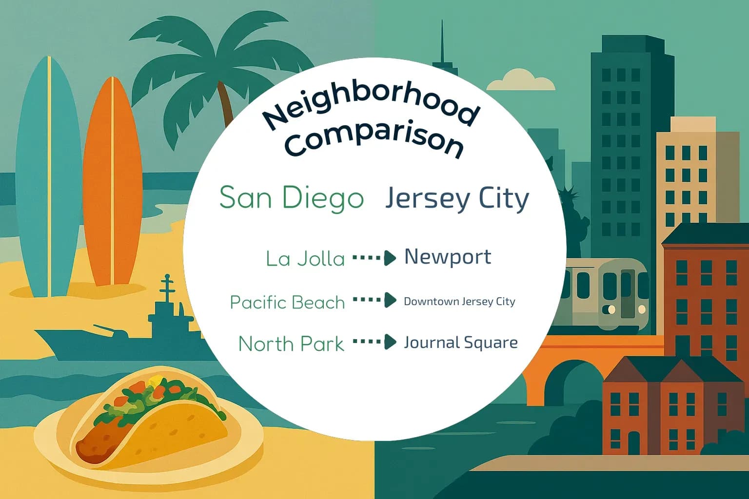 San Diego vs Jersey City Neighborhood Comparison