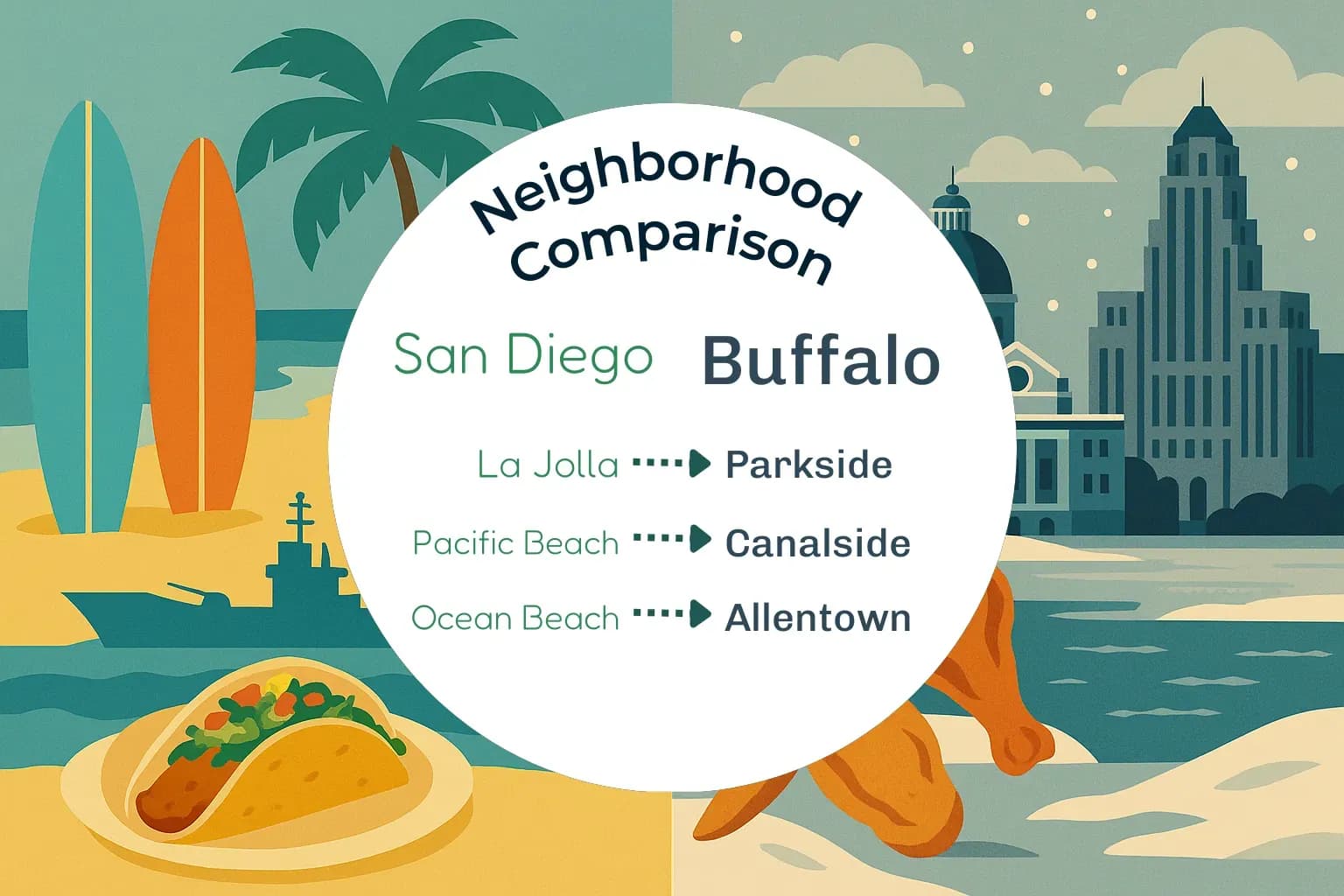 San Diego vs Buffalo Neighborhood Comparison