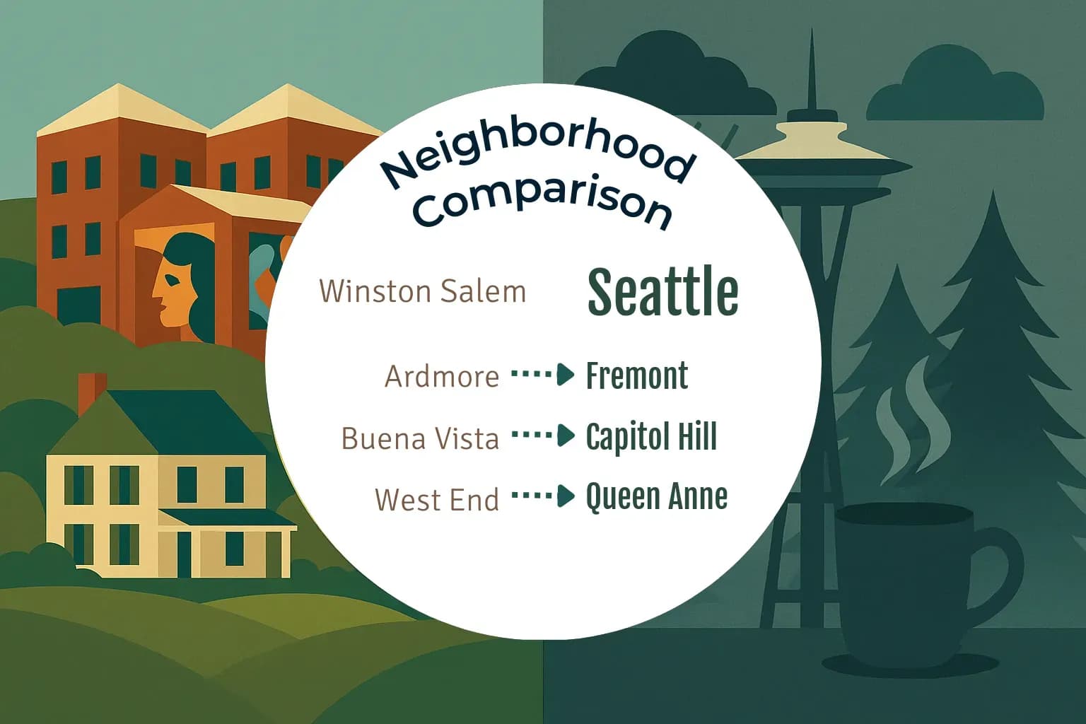 Winston Salem vs Seattle Neighborhood Comparison