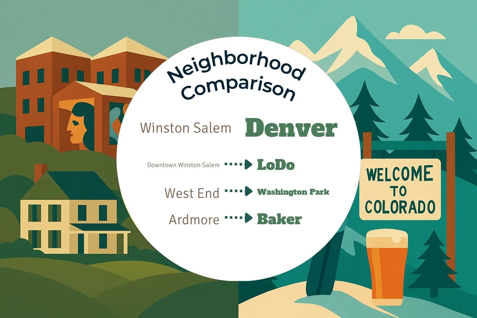 Winston Salem vs Denver Neighborhood Comparison