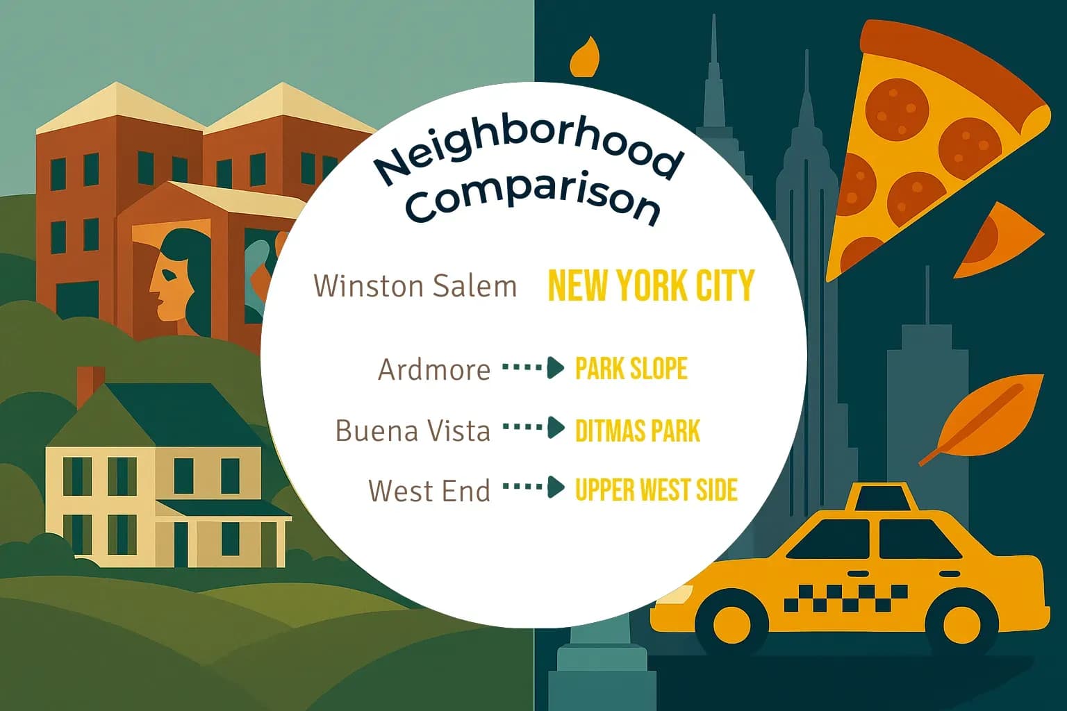 Winston Salem vs New York City Neighborhood Comparison