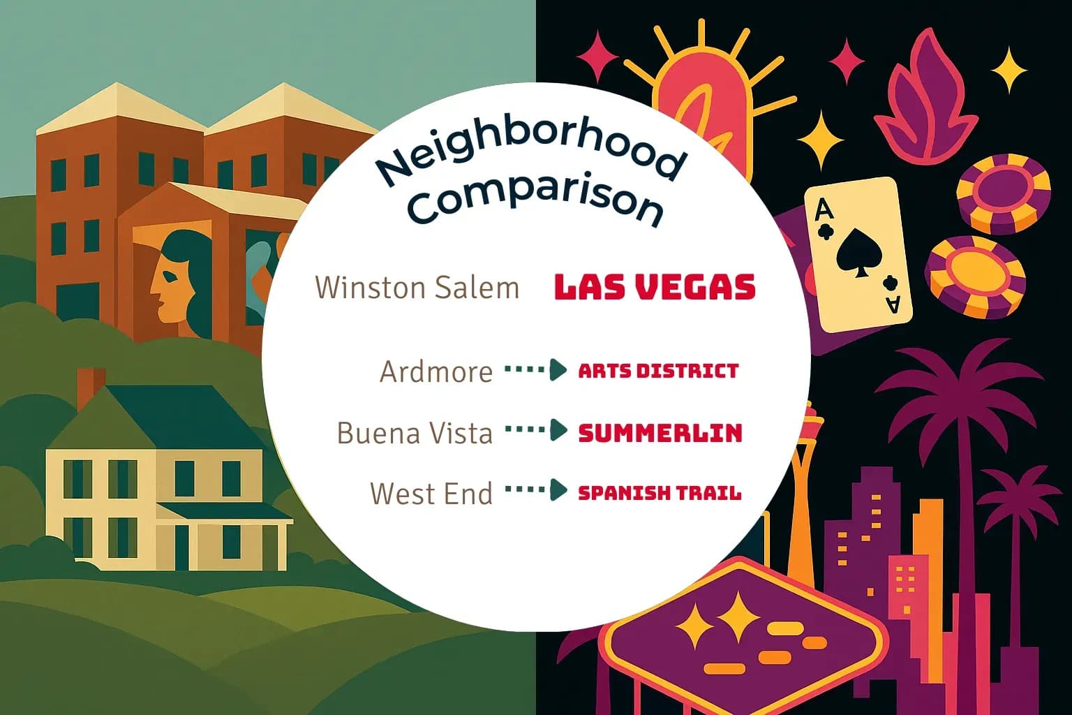 Winston Salem vs Las Vegas Neighborhood Comparison