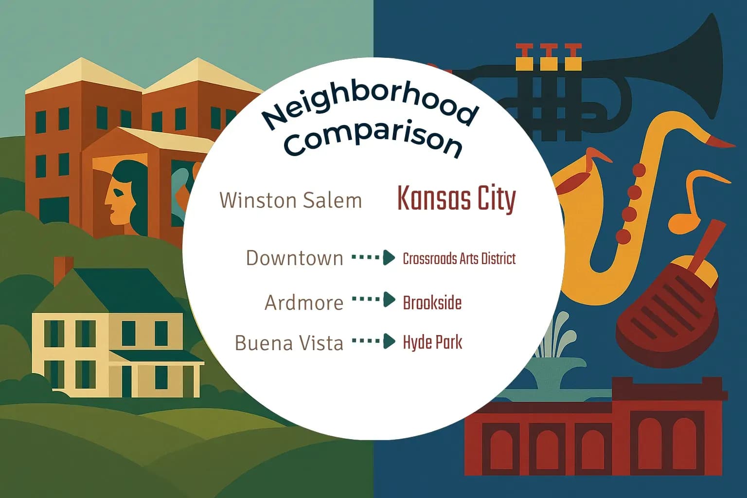 Winston Salem vs Kansas City Neighborhood Comparison