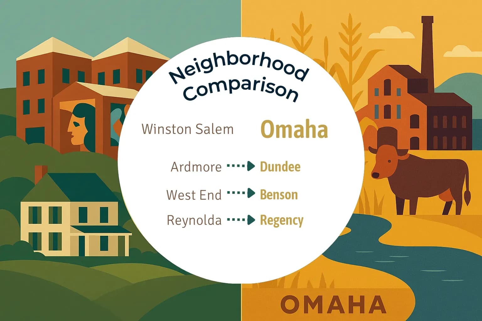 Winston Salem vs Omaha Neighborhood Comparison