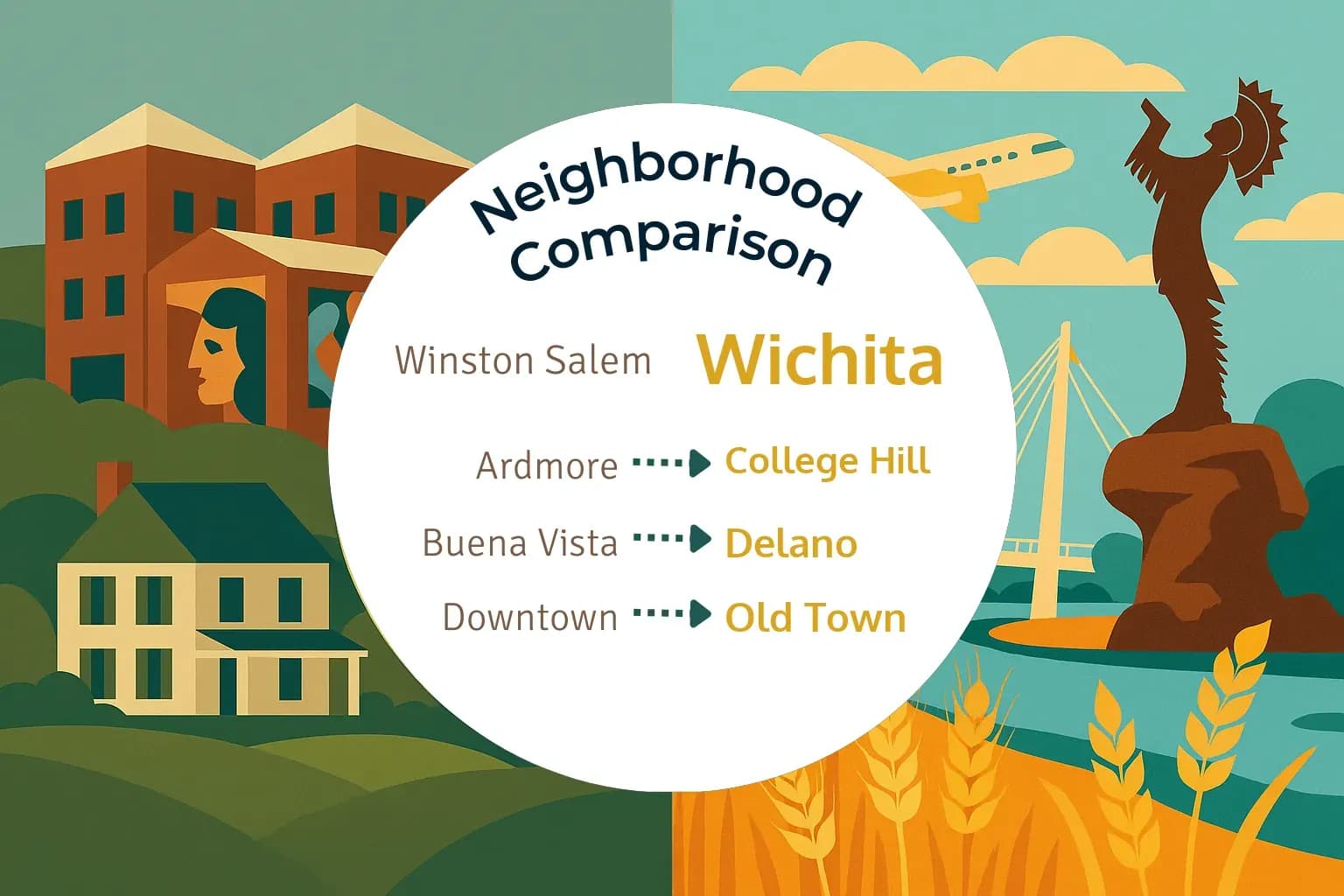 Winston Salem vs Wichita Neighborhood Comparison