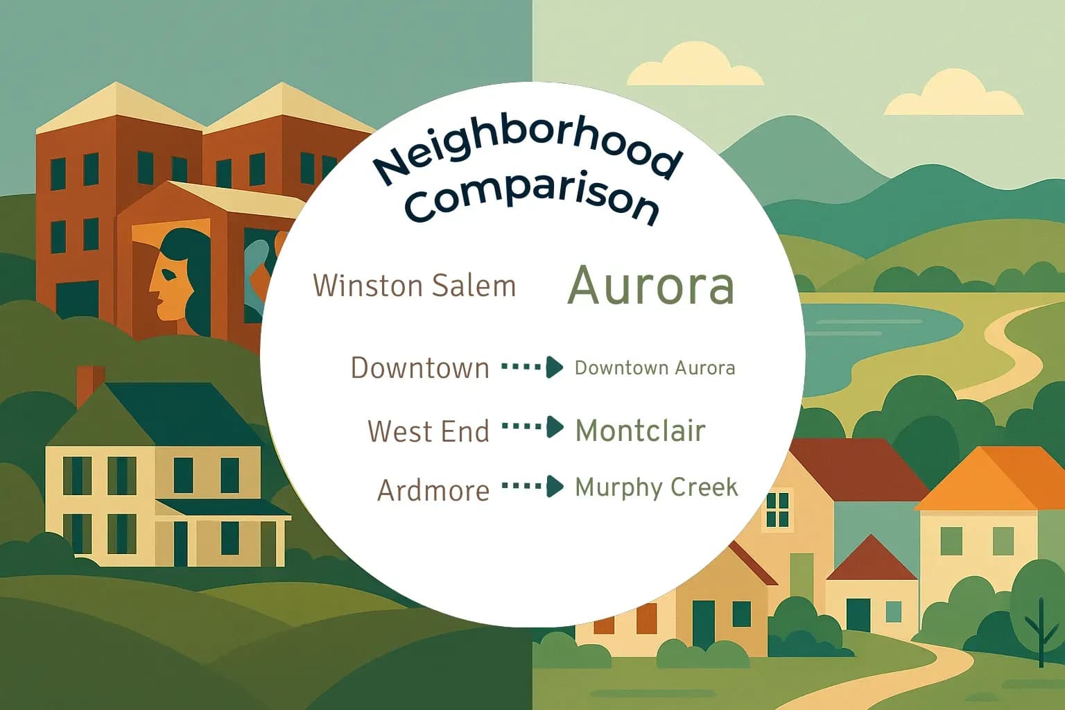 Winston Salem vs Aurora Neighborhood Comparison