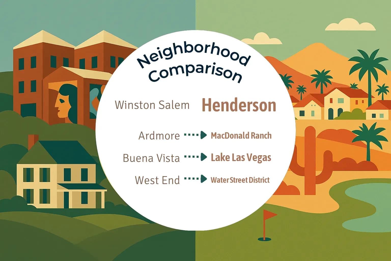 Winston Salem vs Henderson Neighborhood Comparison