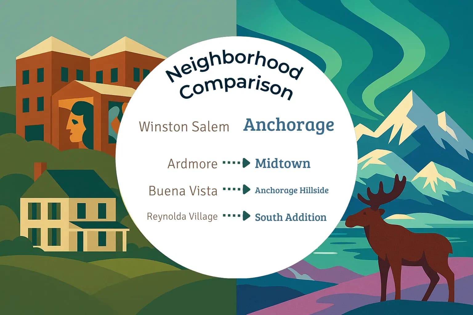 Winston Salem vs Anchorage Neighborhood Comparison