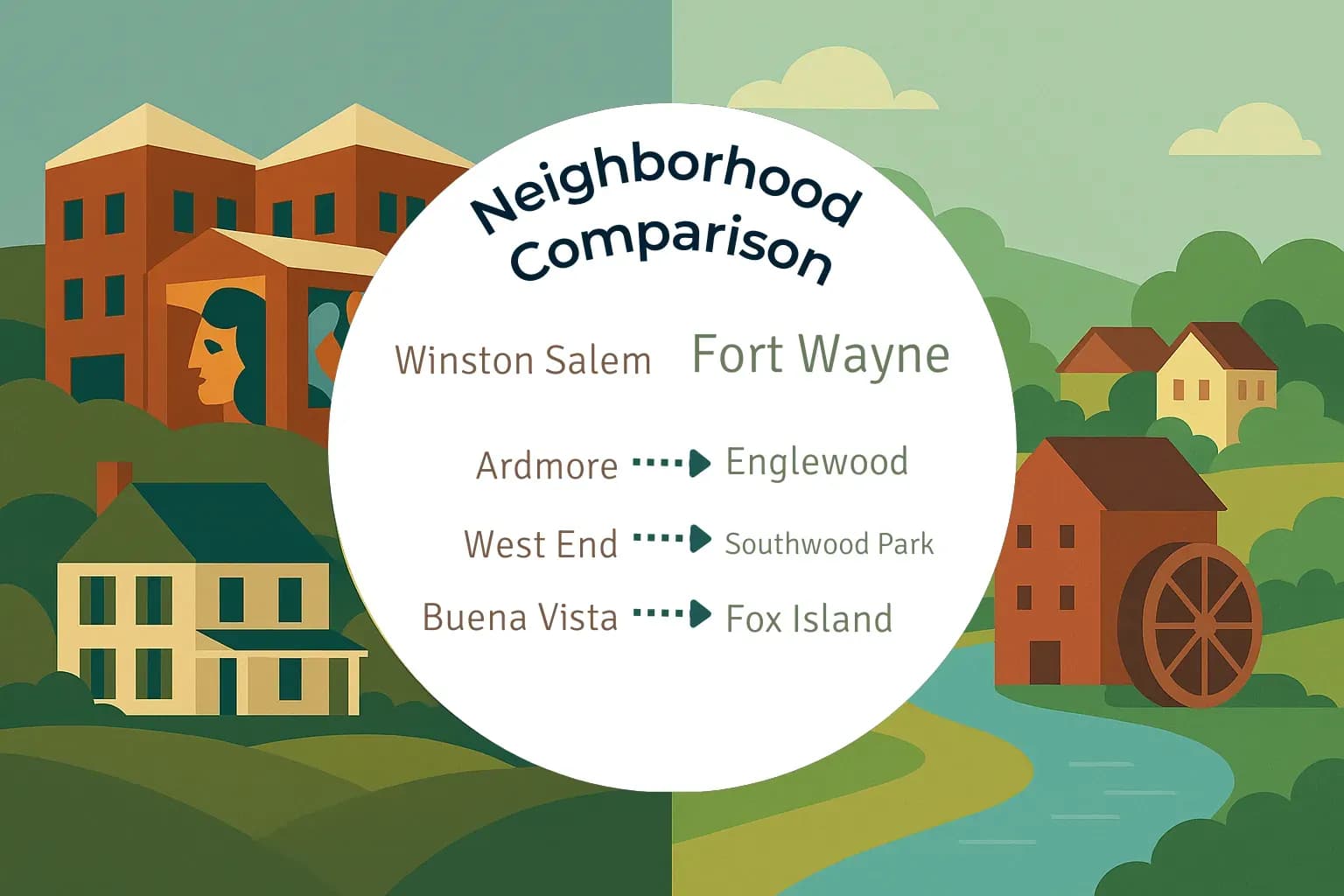 Winston Salem vs Fort Wayne Neighborhood Comparison