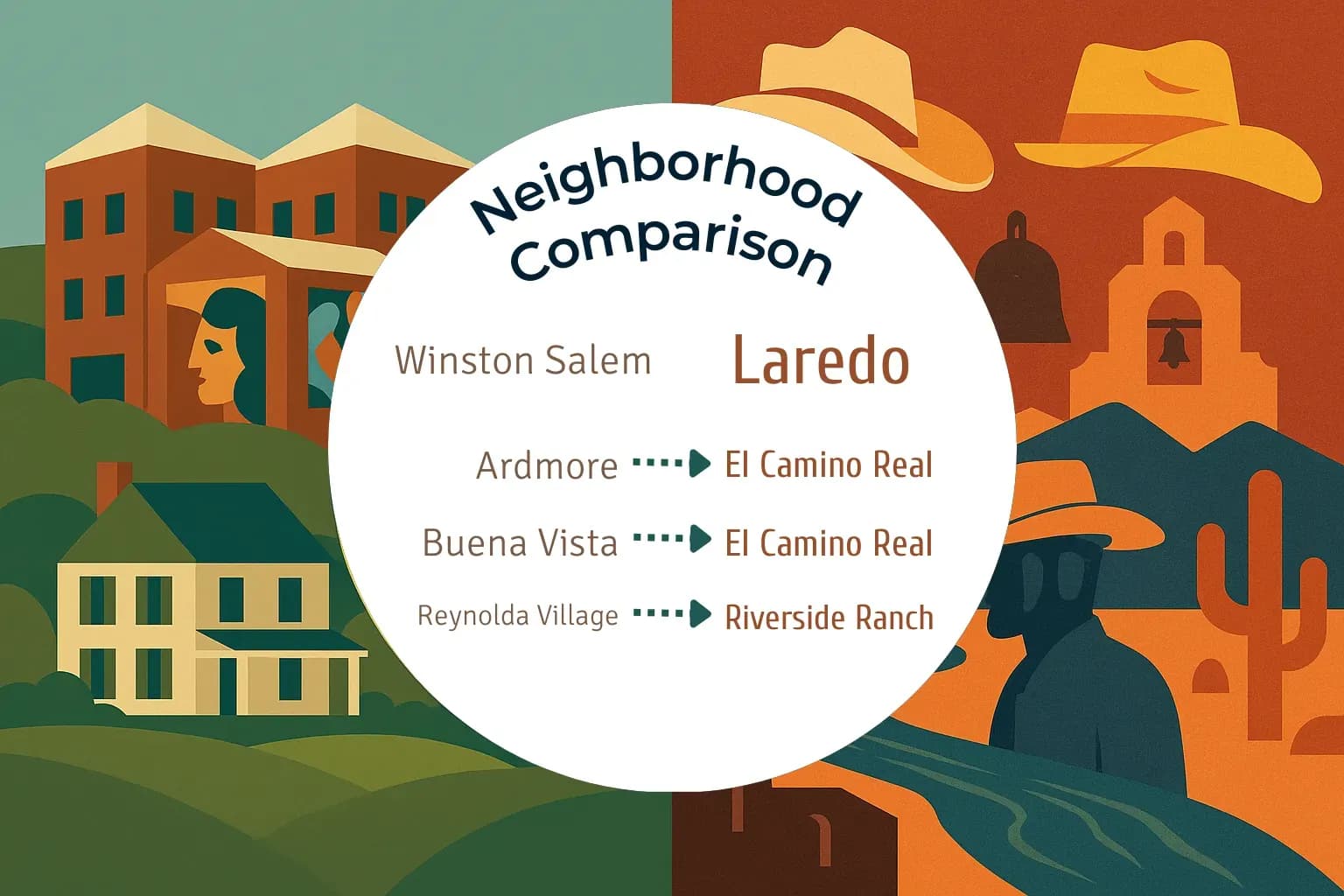 Winston Salem vs Laredo Neighborhood Comparison