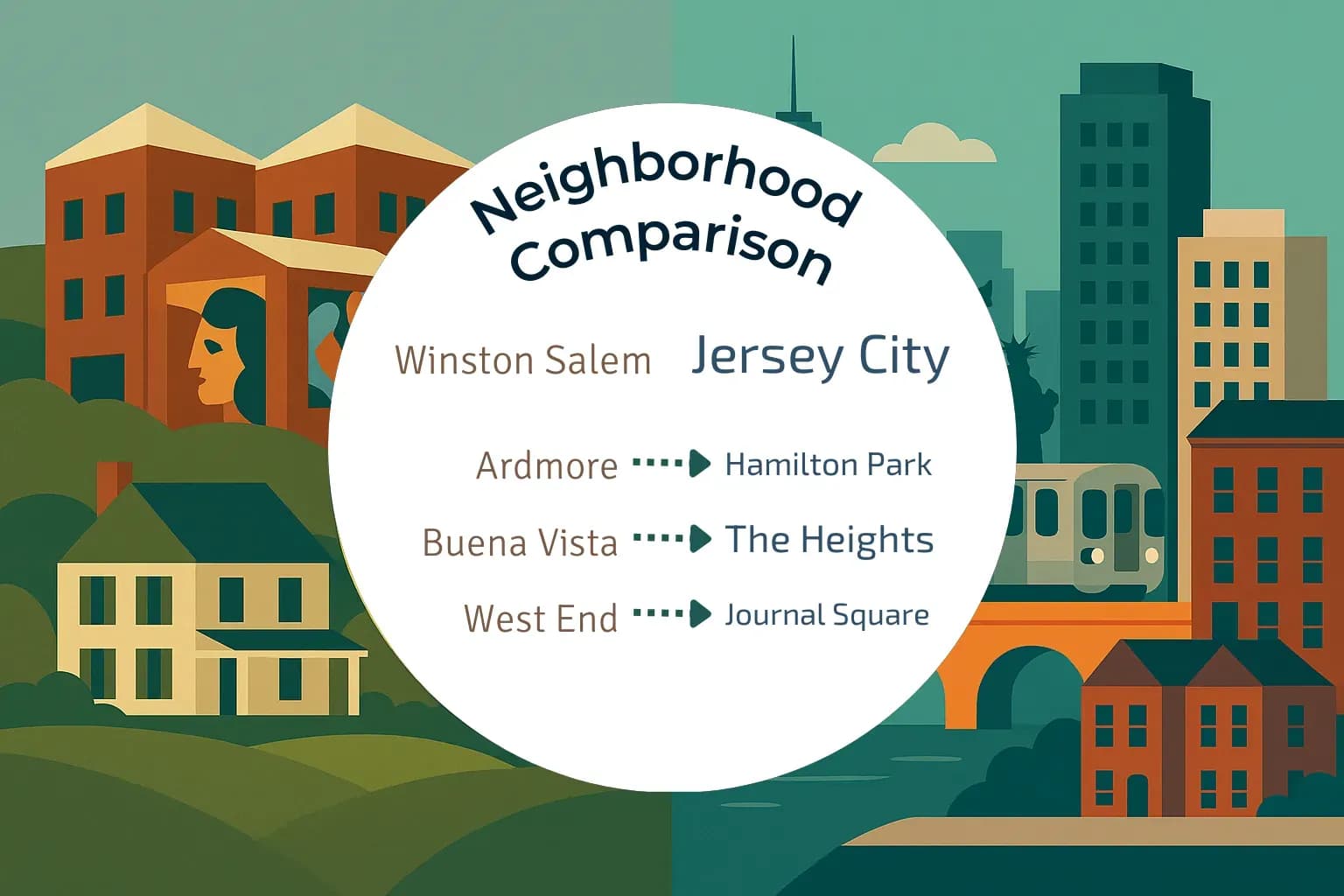 Winston Salem vs Jersey City Neighborhood Comparison