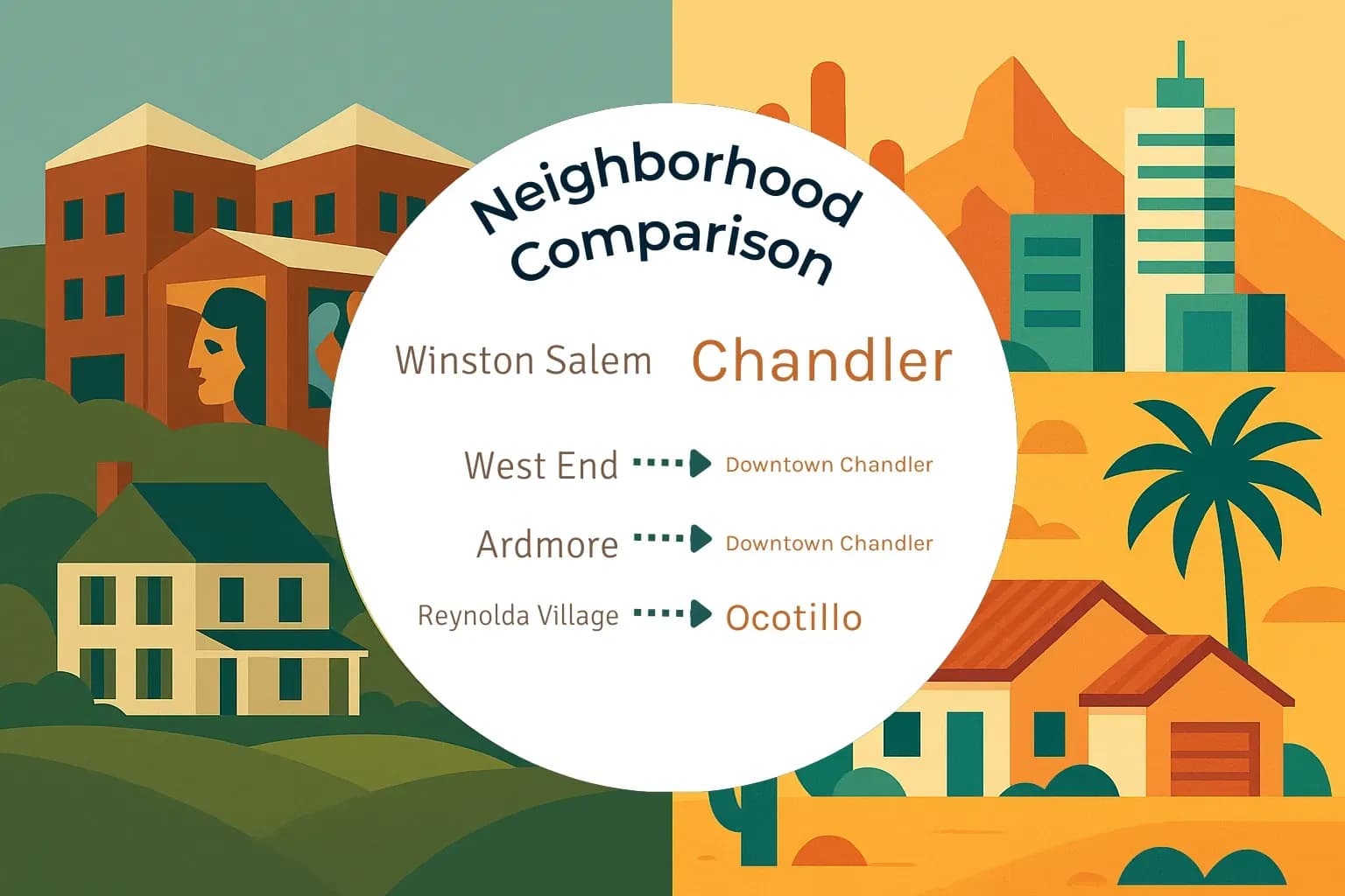 Winston Salem vs Chandler Neighborhood Comparison