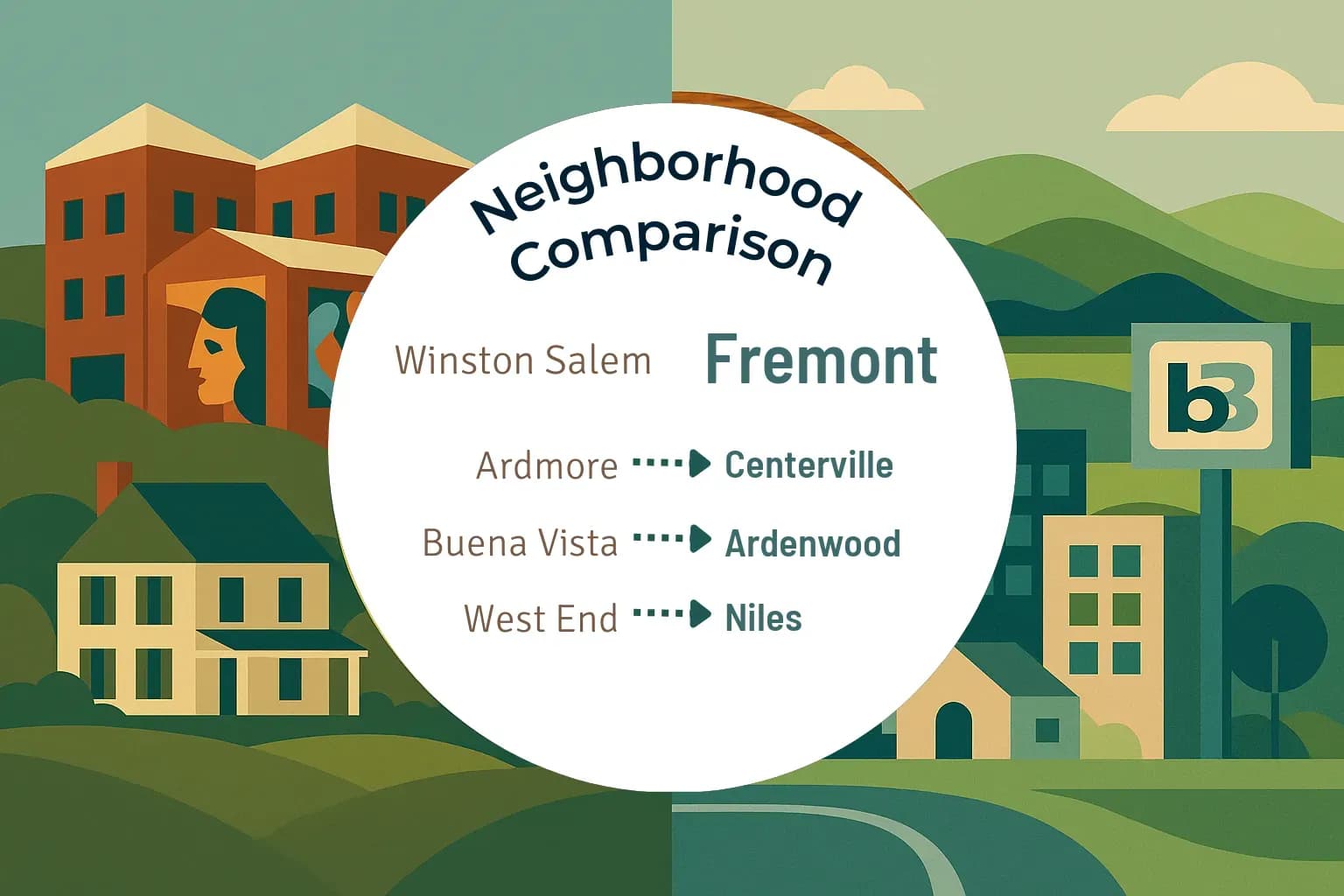 Winston Salem vs Fremont Neighborhood Comparison