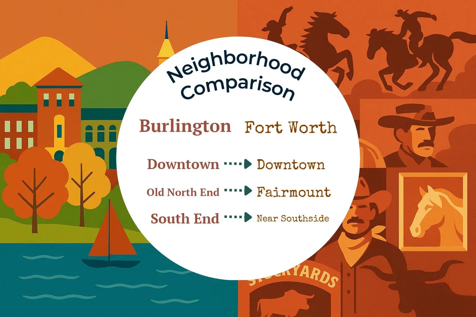 Burlington vs Fort Worth Neighborhood Comparison