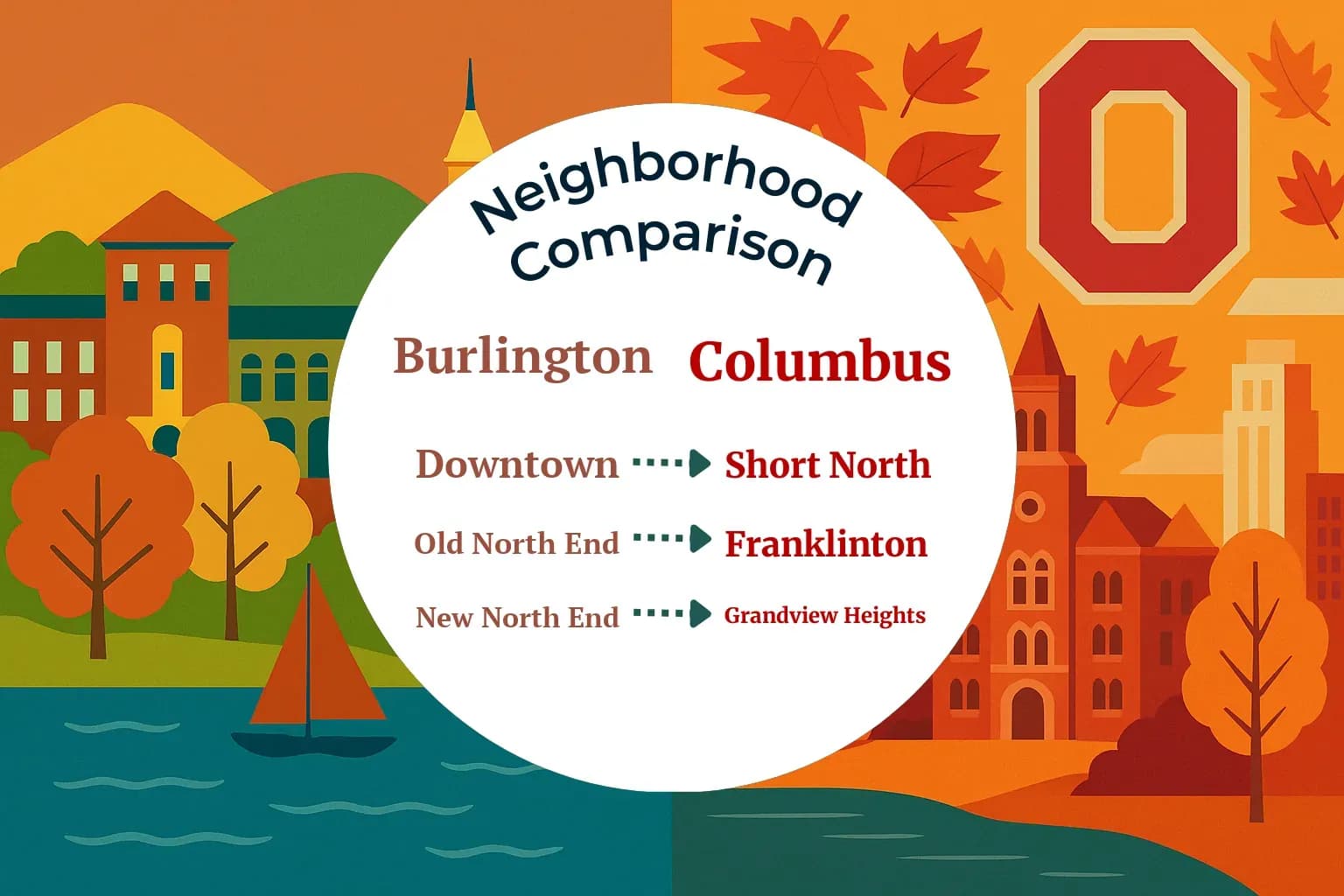 Burlington vs Columbus Neighborhood Comparison