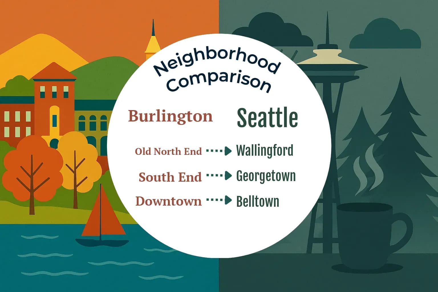 Burlington vs Seattle Neighborhood Comparison