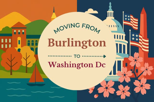Moving from Burlington to Washington DC