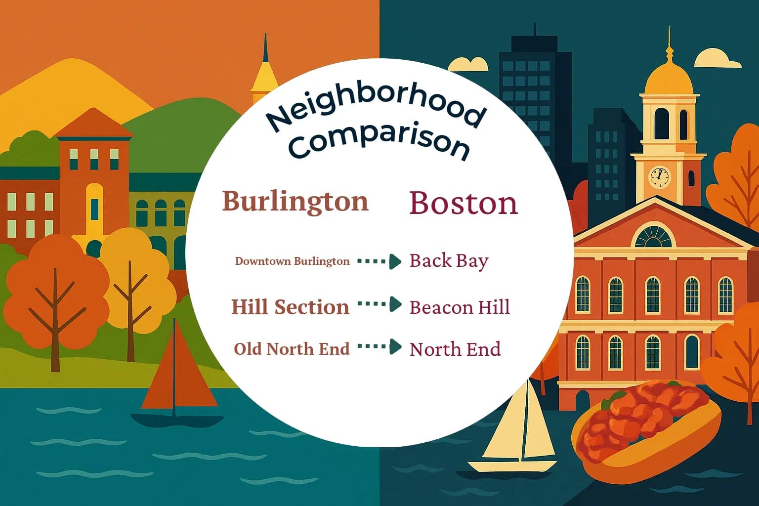 Burlington vs Boston Neighborhood Comparison