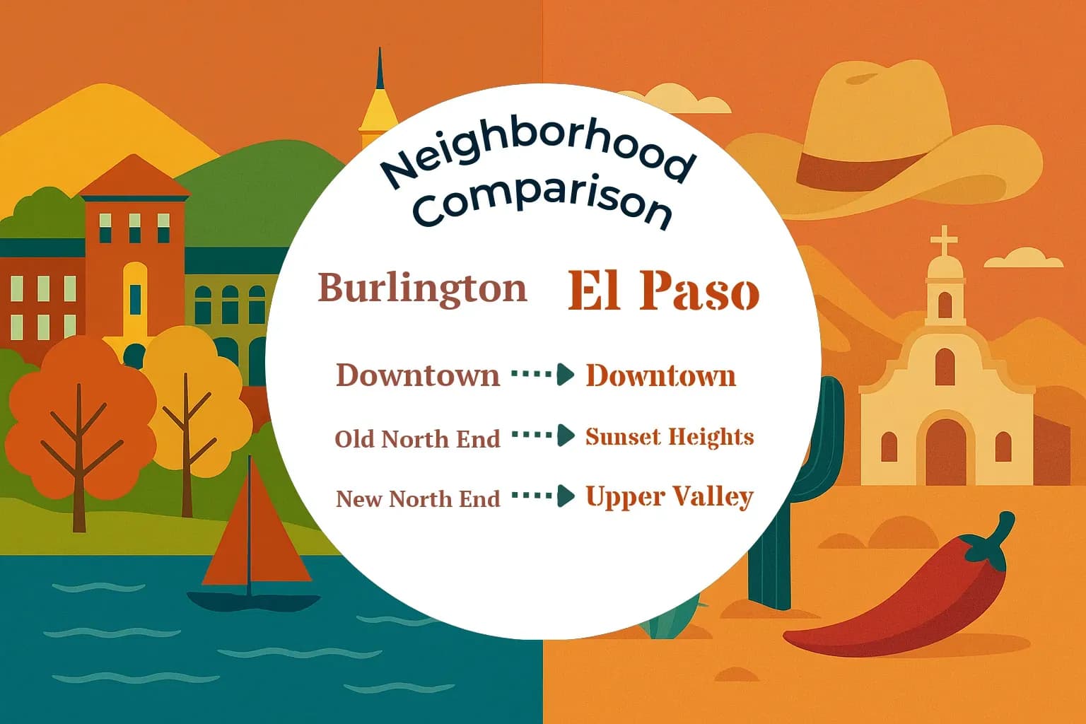 Burlington vs El Paso Neighborhood Comparison