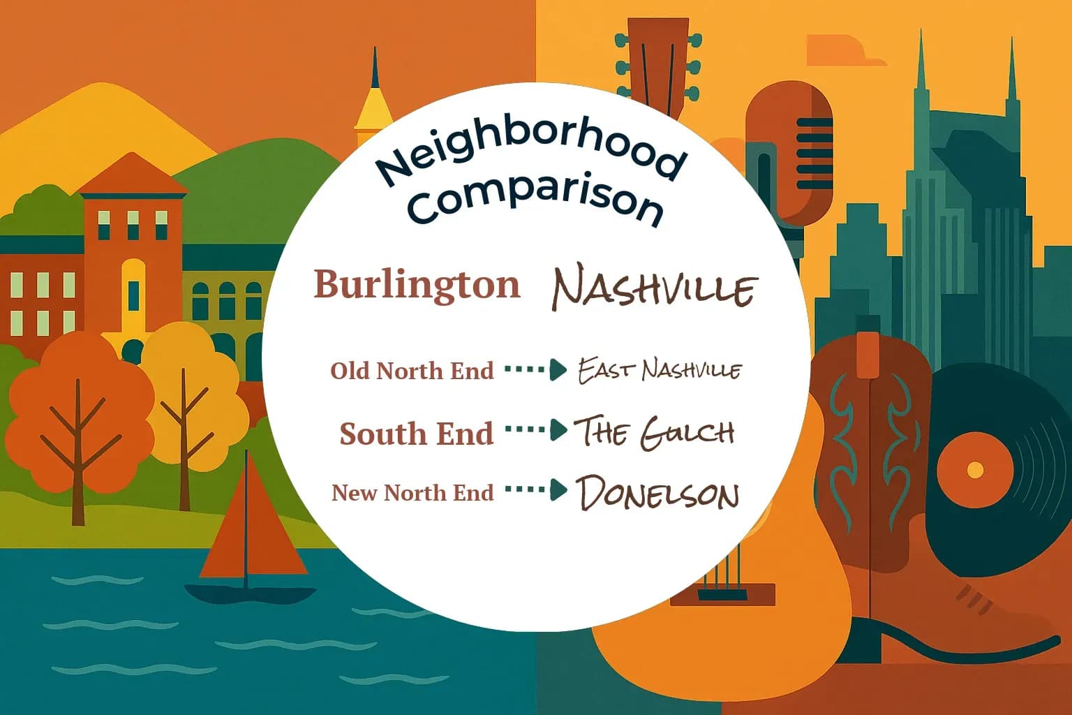 Burlington vs Nashville Neighborhood Comparison