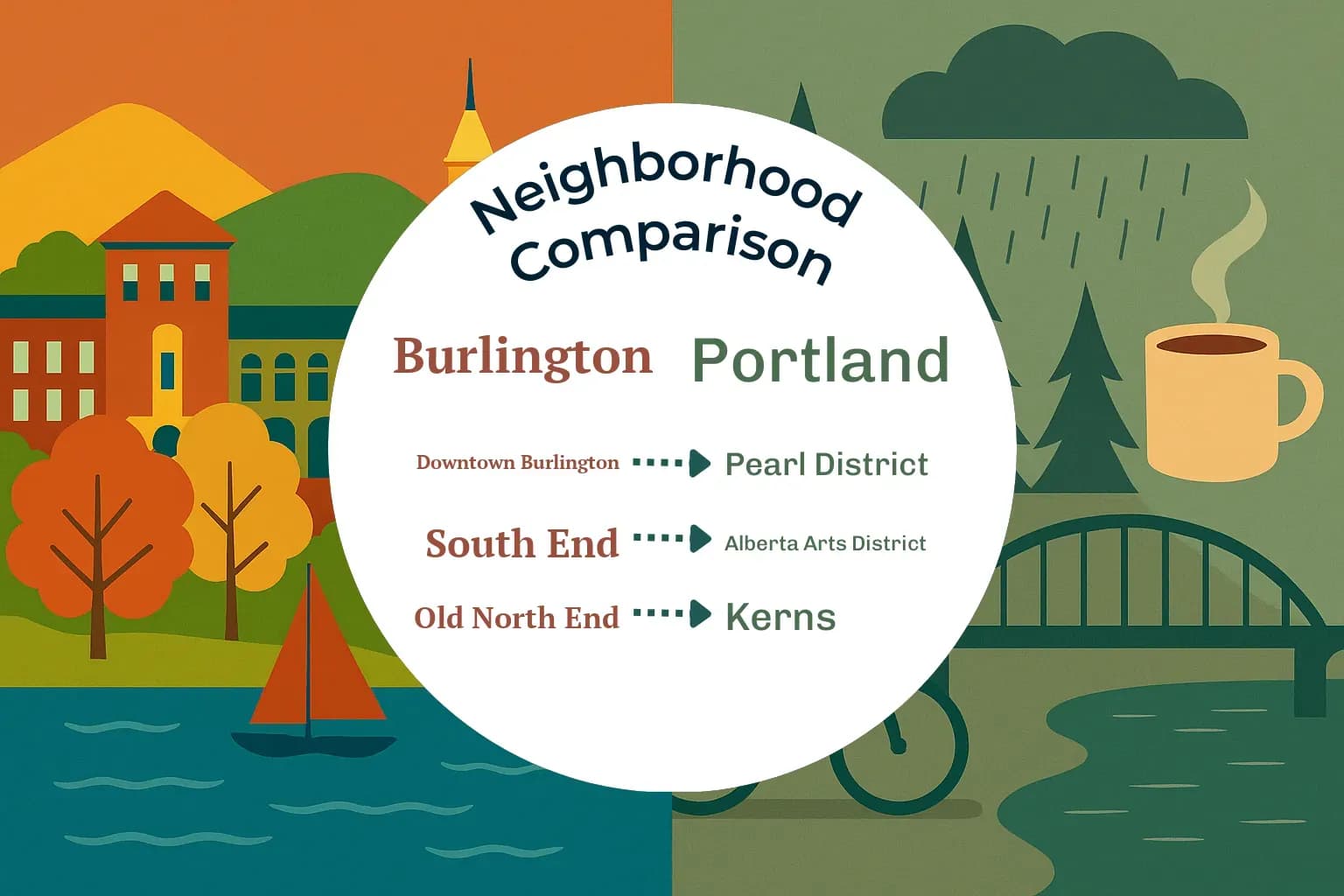Burlington vs Portland Neighborhood Comparison