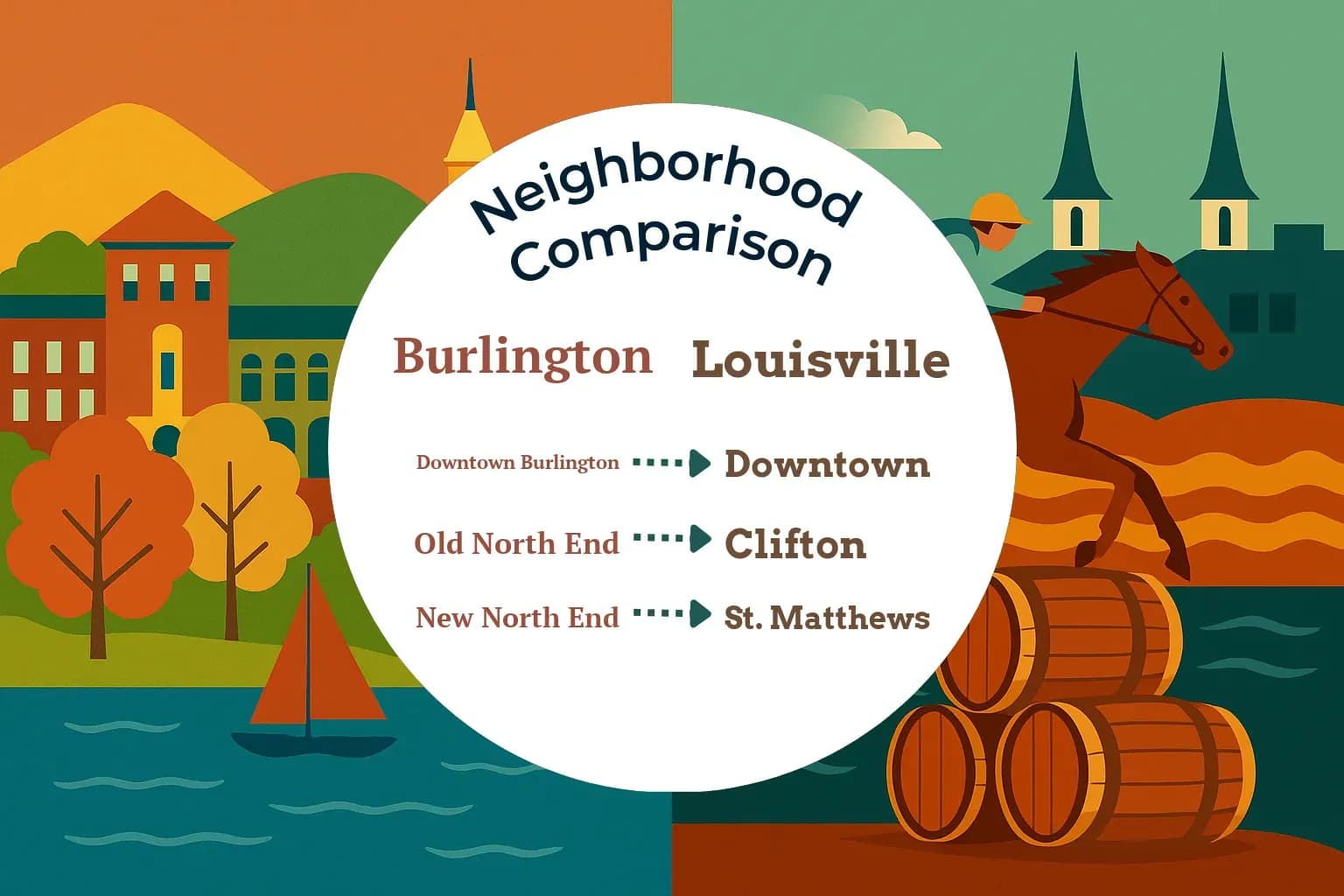 Burlington vs Louisville Neighborhood Comparison