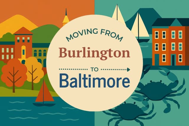 Moving from Burlington to Baltimore