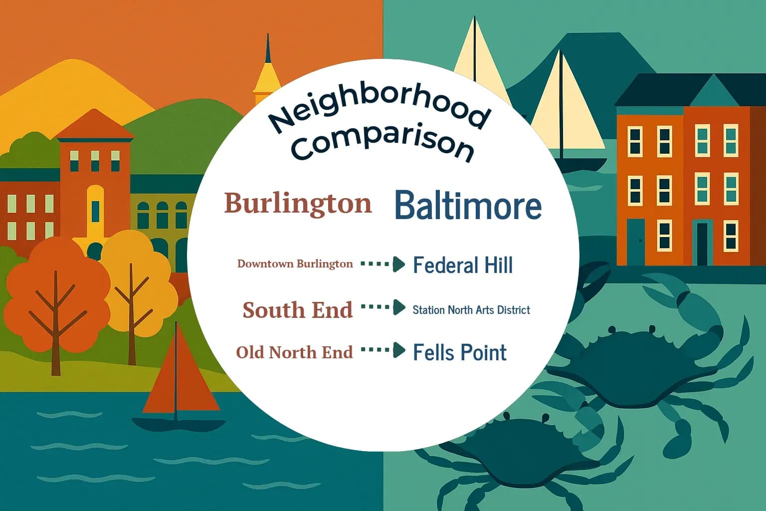 Burlington vs Baltimore Neighborhood Comparison