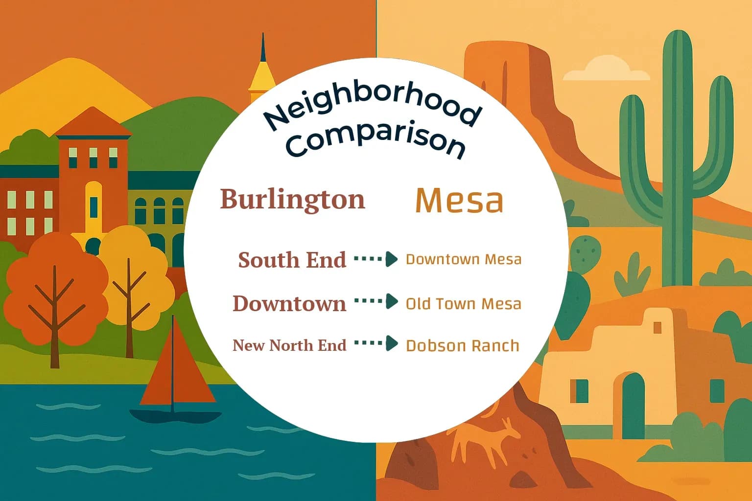 Burlington vs Mesa Neighborhood Comparison