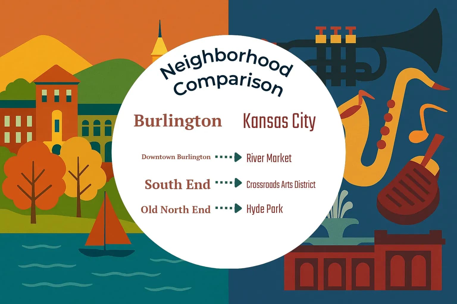 Burlington vs Kansas City Neighborhood Comparison