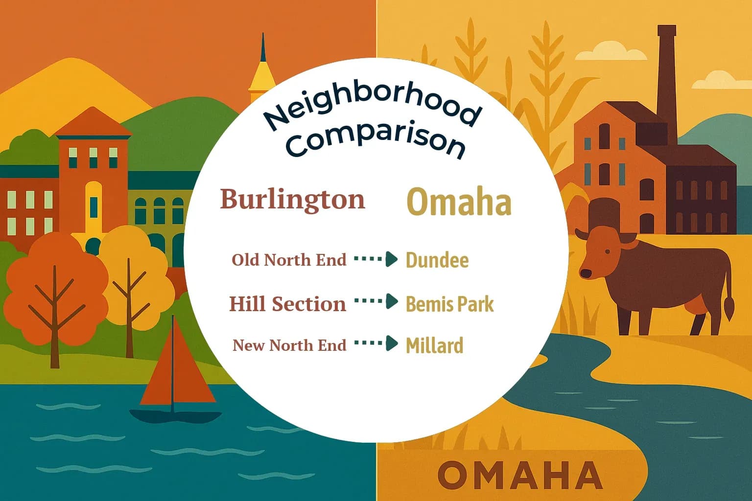 Burlington vs Omaha Neighborhood Comparison