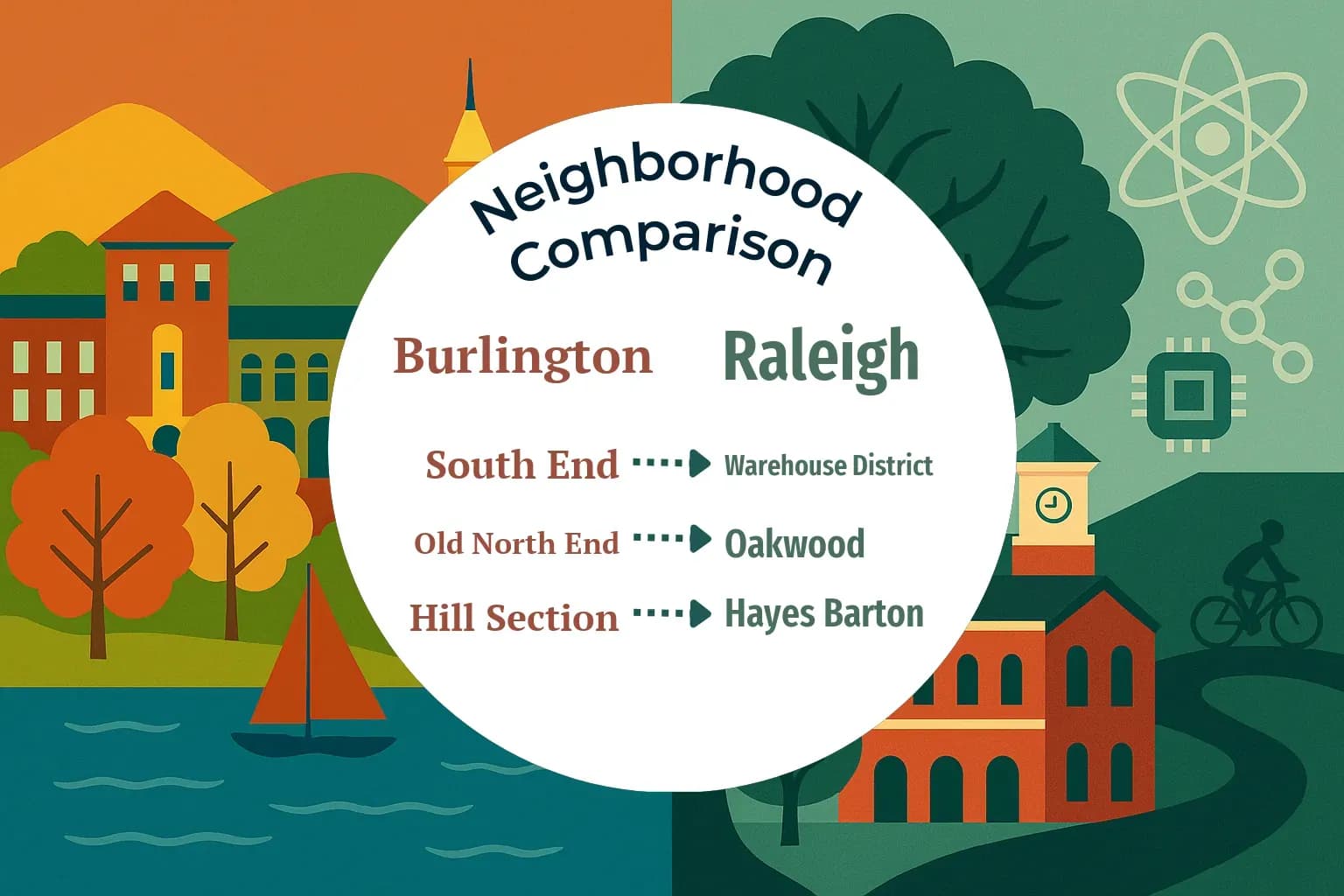 Burlington vs Raleigh Neighborhood Comparison