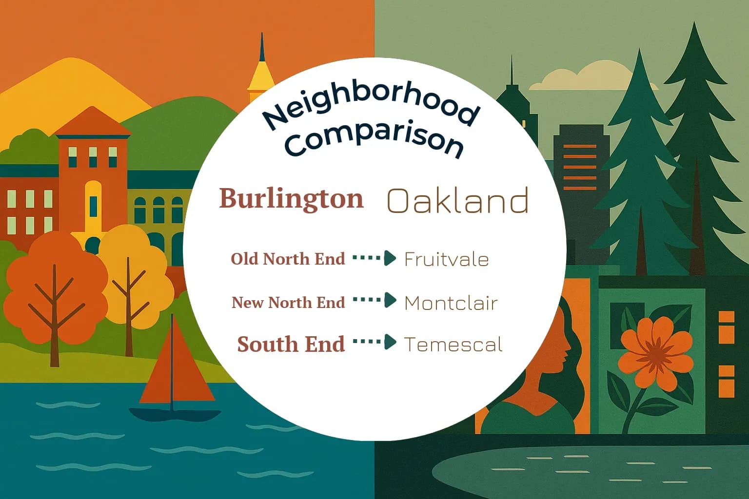 Burlington vs Oakland Neighborhood Comparison