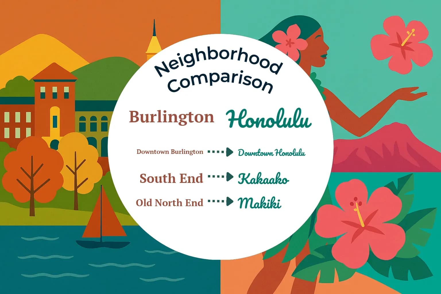 Burlington vs Honolulu Neighborhood Comparison