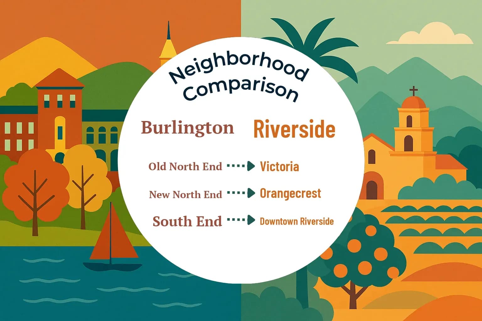 Burlington vs Riverside Neighborhood Comparison