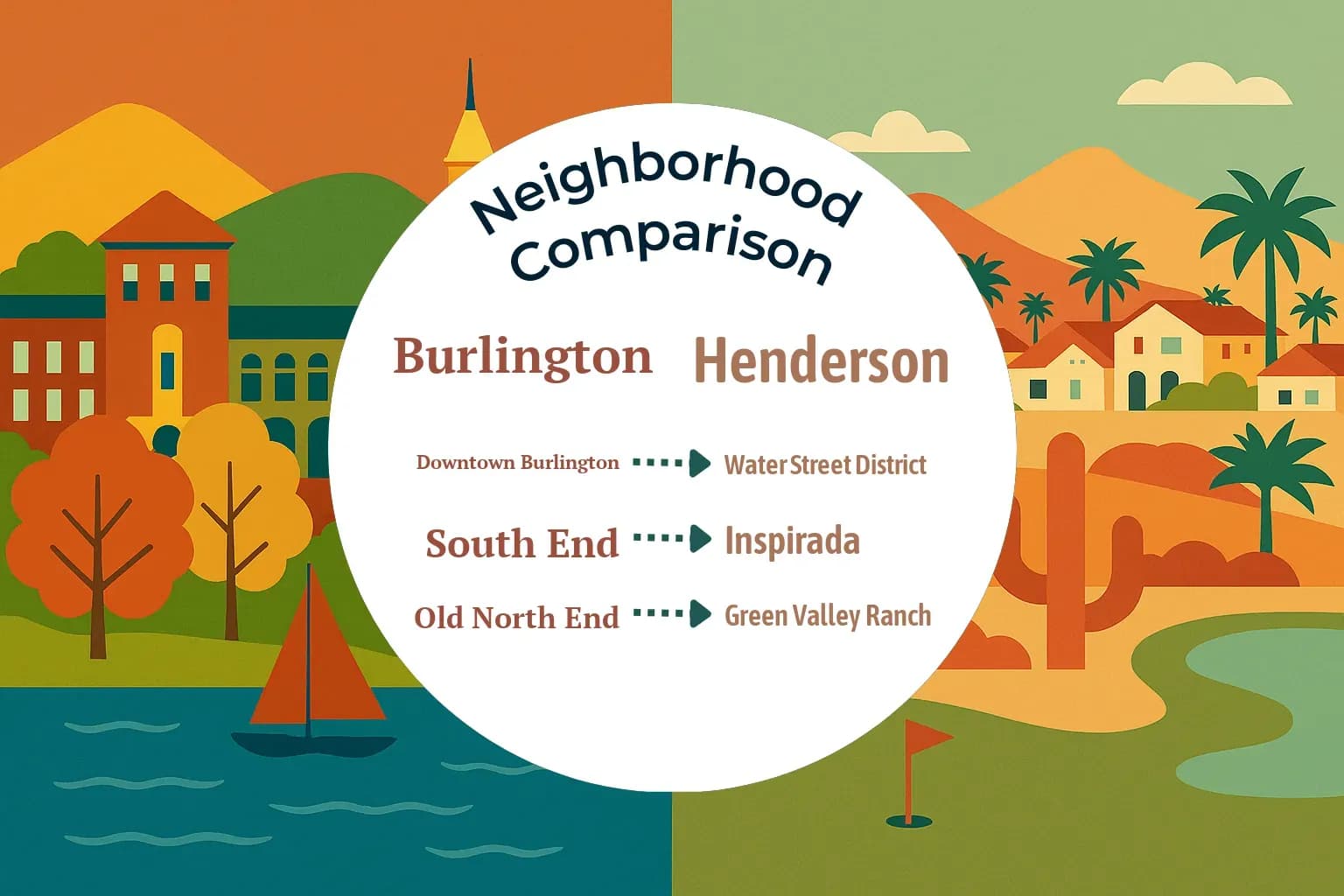 Burlington vs Henderson Neighborhood Comparison
