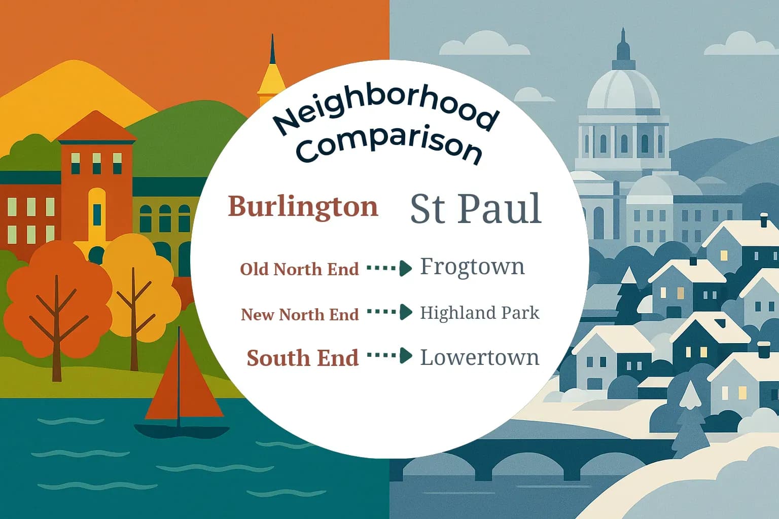 Burlington vs St. Paul Neighborhood Comparison