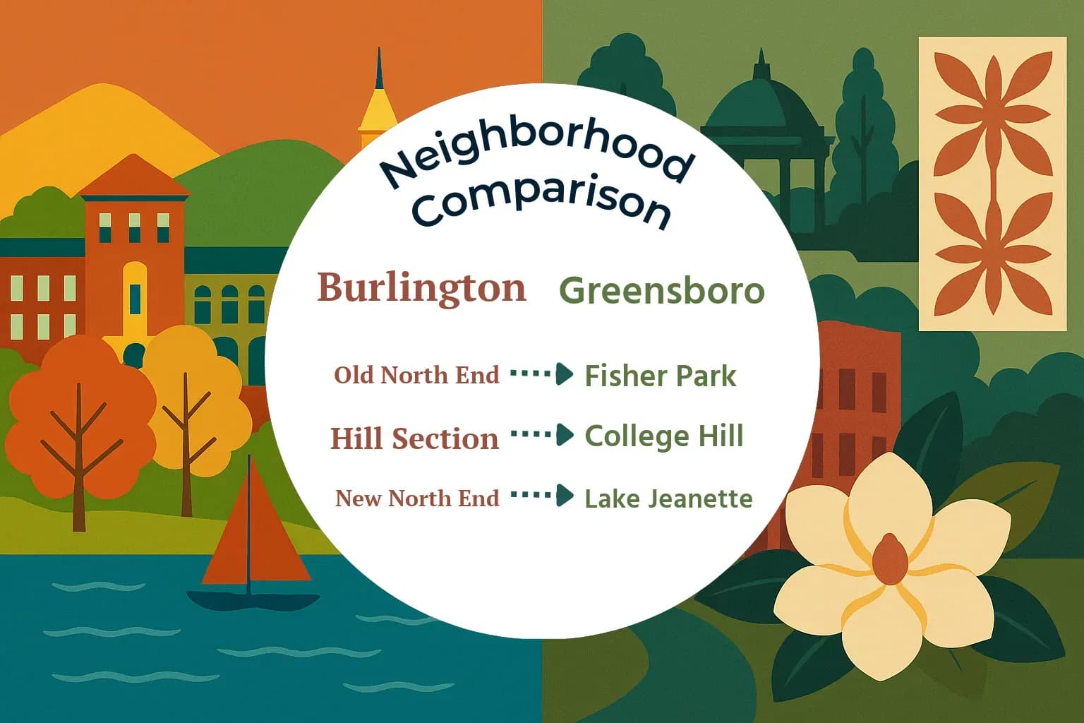 Burlington vs Greensboro Neighborhood Comparison