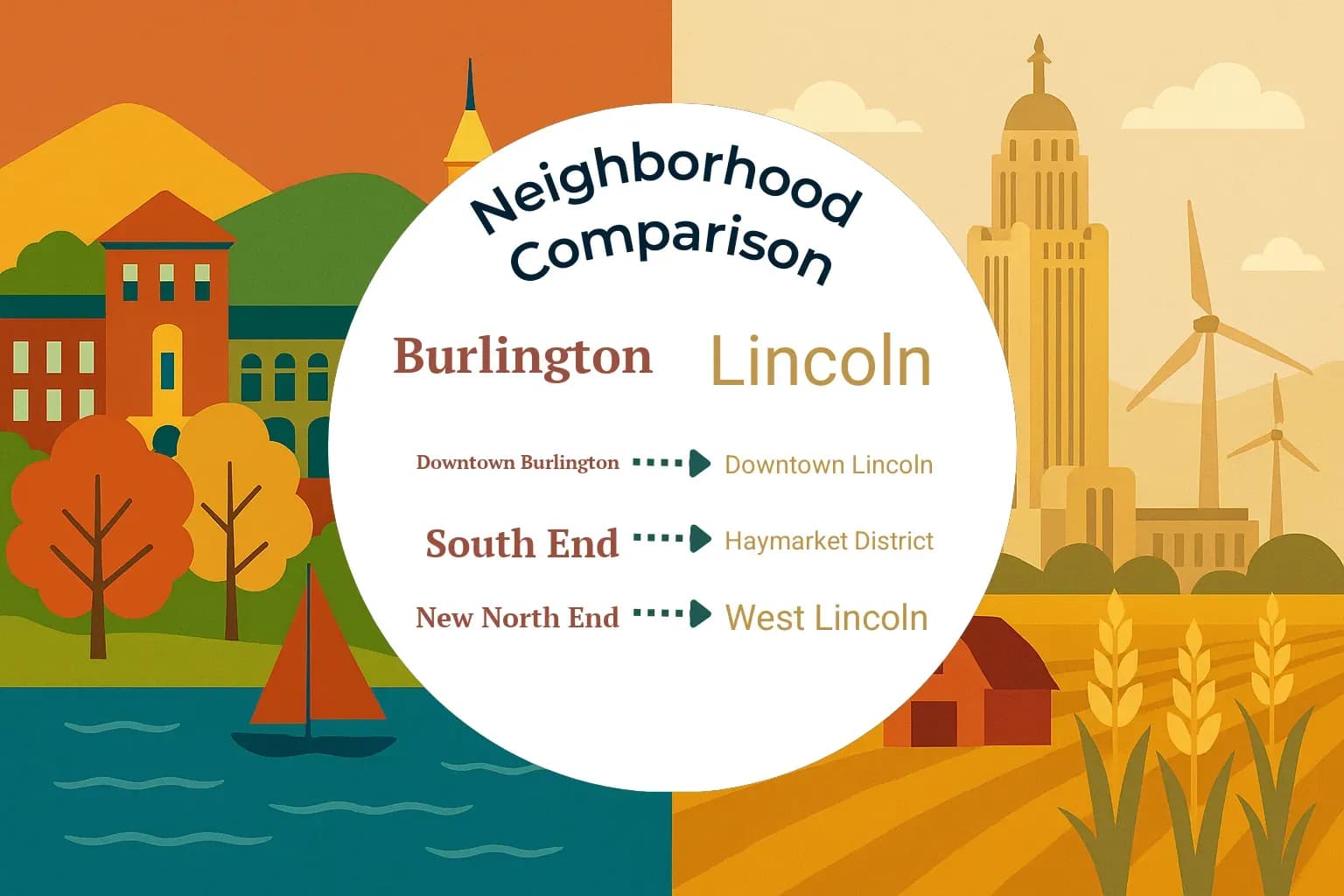 Burlington vs Lincoln Neighborhood Comparison