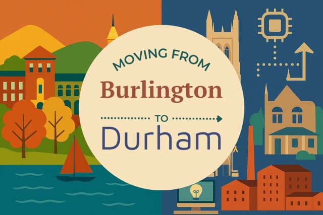 Moving from Burlington to Durham