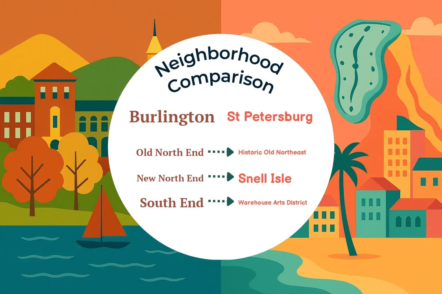 Burlington vs St. Petersburg Neighborhood Comparison