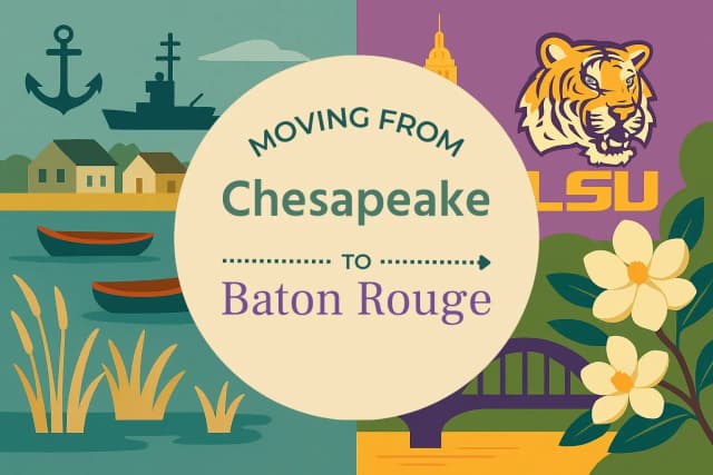 Moving from Chesapeake to Baton Rouge