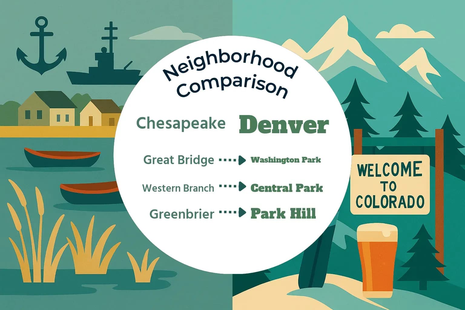 Chesapeake vs Denver Neighborhood Comparison